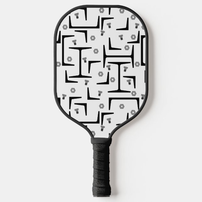 Strukturstahlmuster Pickleball Schläger (Vorderseite)