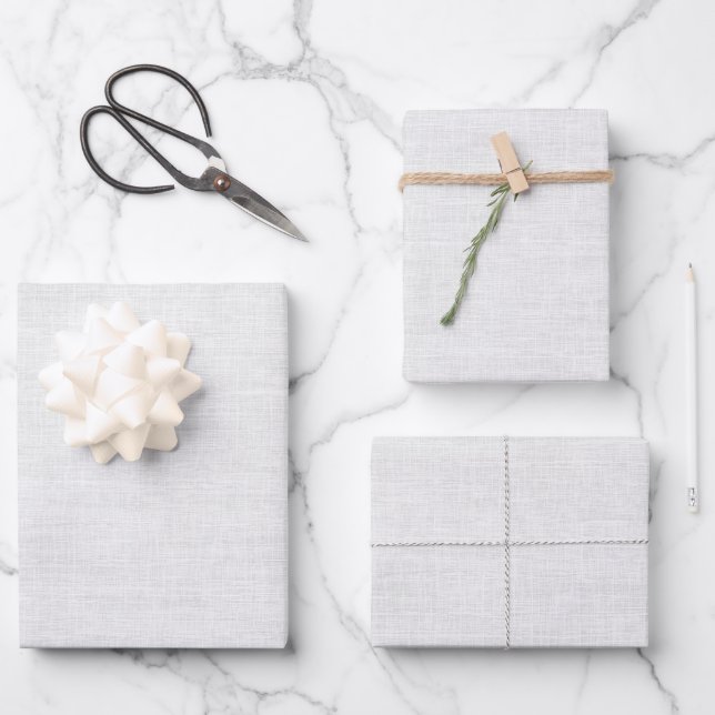 Strukturweiß Geschenkpapier Set (Vorderseite)