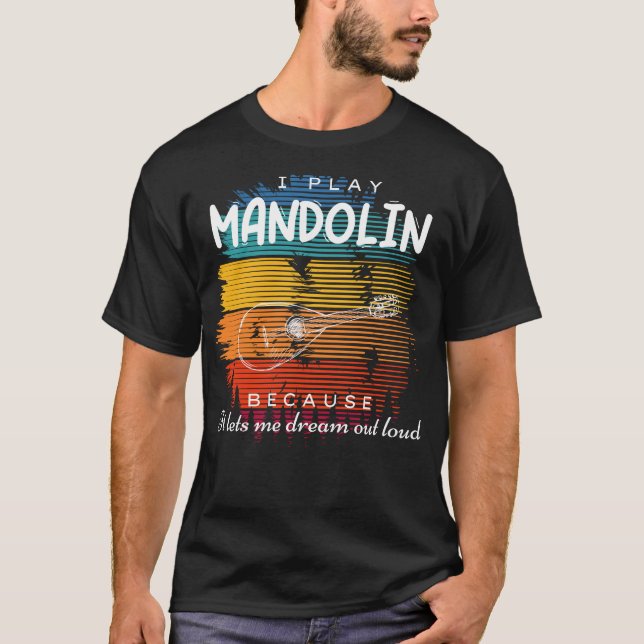 Strumming Dreams: Mandolins Musical Reverie T-Shirt (Vorderseite)