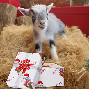 Strumpf Baby Goat Weihnachtswrapping Paper Geschenkpapier