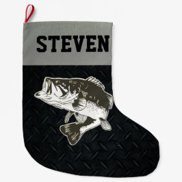 Strumpf der Bass-Fischen-Männer Weihnachts Großer Weihnachtsstrumpf