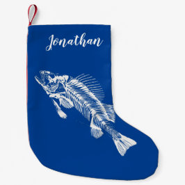 Strumpf der personalisierten Fischknochen Kleiner Weihnachtsstrumpf