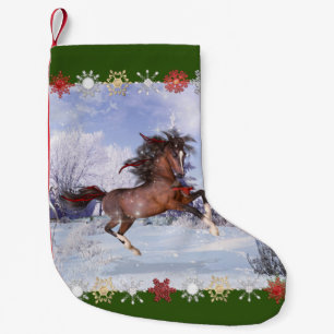 Strumpf für Pferde und Kardinäle Kleiner Weihnachtsstrumpf
