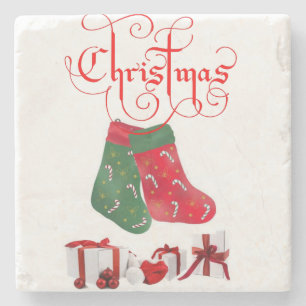 Strumpf Marble Stone Untersetzer Weihnachten