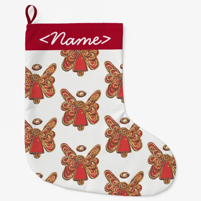 Strumpf Roter Wächter Großer Weihnachtsstrumpf (Vorderseite)