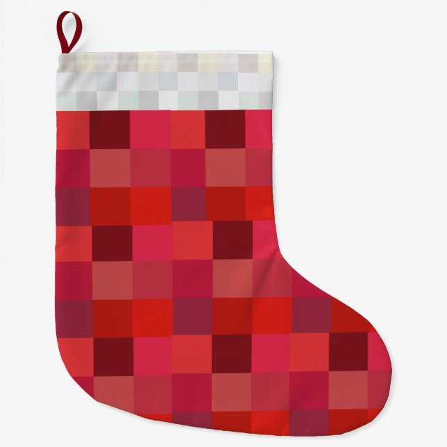 Strumpf von Weihnachten ,(pixels) Großer Weihnachtsstrumpf (Vorderseite)