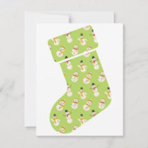 Strumpf Weihnachtskarte