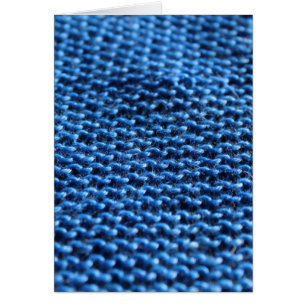 Strumpfband-Stich im Blau