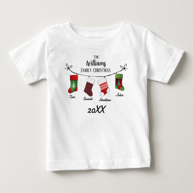 Strümpfe für Personalisierte Kleinkinder Baby T-shirt (Vorderseite)