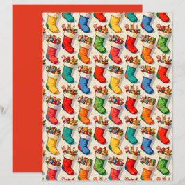Strümpfe gefülltes Scrapbook-Papier