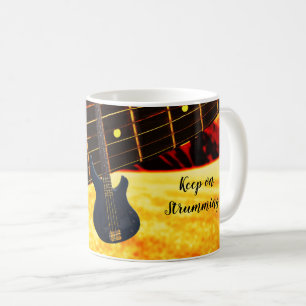 Strumpfen meiner Guitarenkaffee-Tasse Kaffeetasse