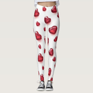 Strumpfhose mit gejuweltem Herzen Leggings
