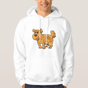 Struppiger orangefarbener Welpe Hoodie
