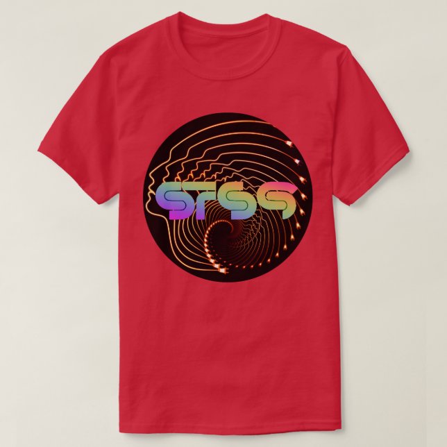 STS9 Psychedelic Face Swirl T-Shirt (Design vorne)