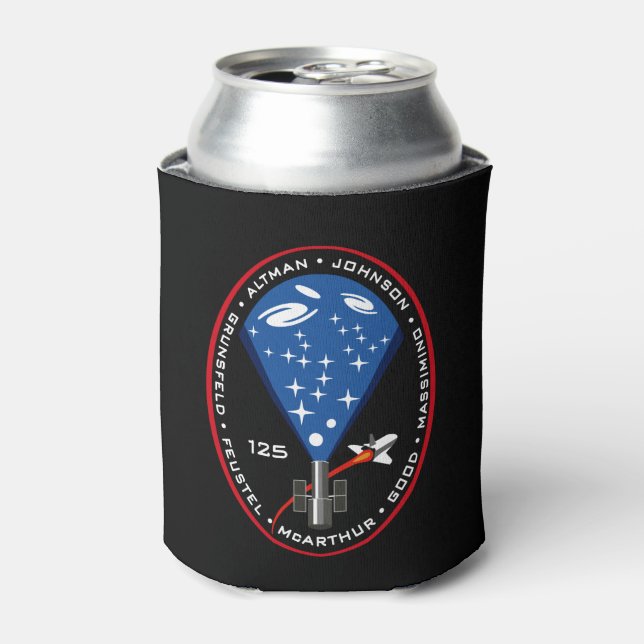 STS 125 Hubble-Weltraumteleskopen-Mission-Patch Dosenkühler (Kanne Vorderseite)