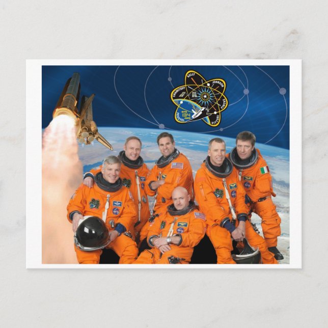 STS-134_Offiziell_Crew_Foto Postkarte (Vorderseite)