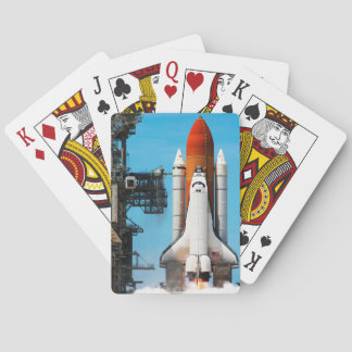 STS-135 Space Shuttle Atlantis hebt ab Spielkarten