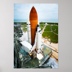 STS-135 Space Shuttle Atlantis Launch Poster