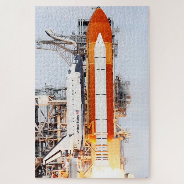 STS-135 Space Shuttle Atlantis Side Foto Launch (Vertikal)