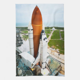 STS-135 Space Shuttle Atlantis Start Geschirrtuch