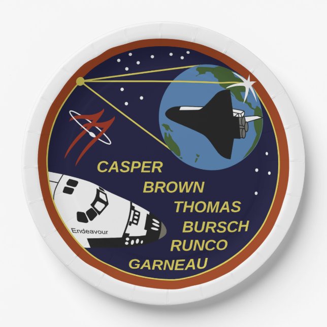 STS-77 PAPPTELLER (Vorderseite)