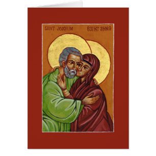 Sts Joachim & Anna Icon de la carte d'amour conjug