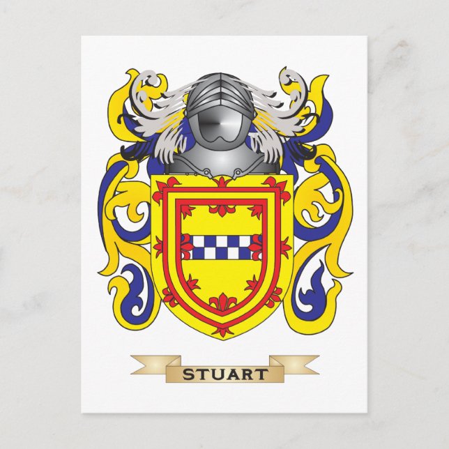 Stuart Coat of Arms (Familienwappen) Postkarte (Vorderseite)