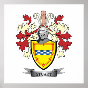 Stuart-Familienwappen-Wappen Poster