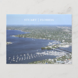 Stuart Florida Arial View Postkarte