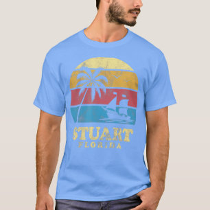 Stuart Florida Treasure Coast 70er Vintages Schiff T-Shirt