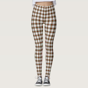 Stuart / Stewart tartan, weiß grün kariert Leggings