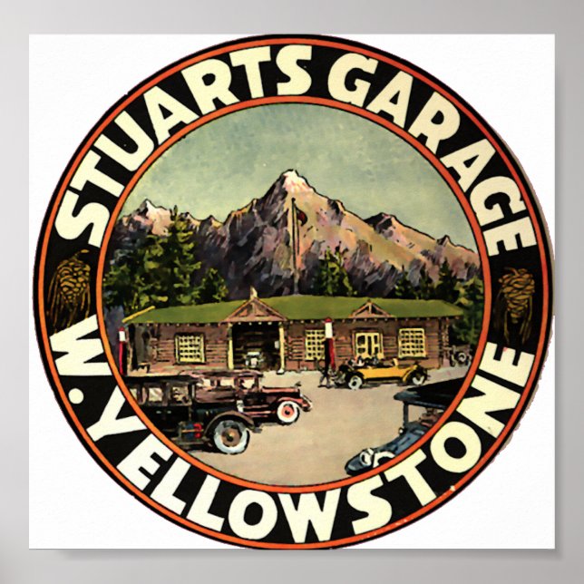 Stuart's Garage Yellowstone Poster (Vorne)