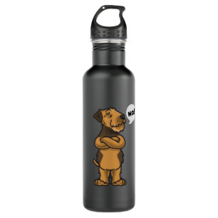 Stubborn Airedale Terrier Dog Edelstahlflasche