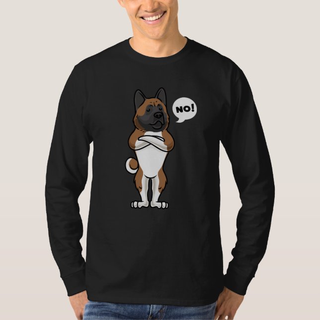 Stubborn American Akita T-Shirt (Vorderseite)
