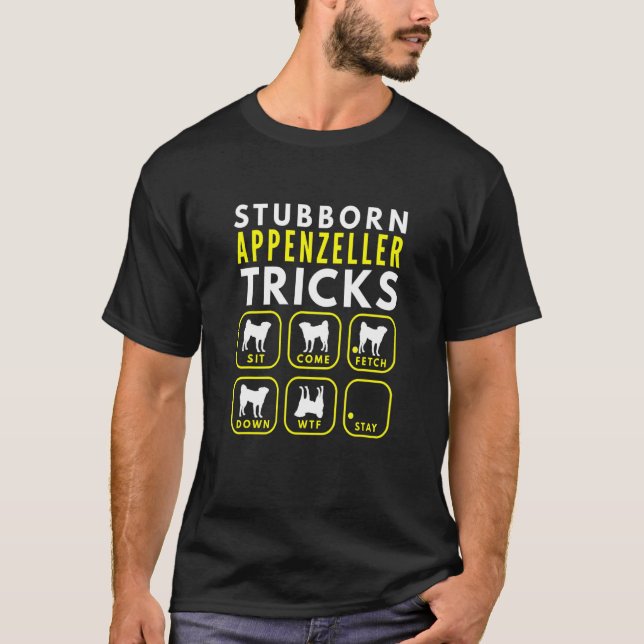 Stubborn Appenzeller Tricks - Dog Training T-Shirt (Vorderseite)