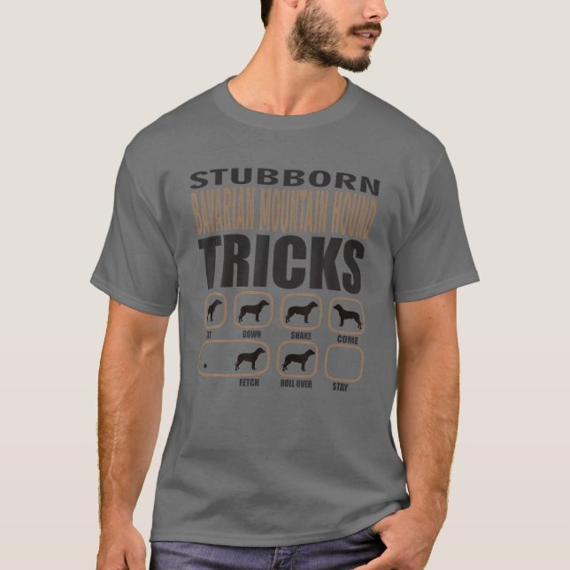 Stubborn-Bavarian Mountain Hound Design T-Shirt (Vorderseite)