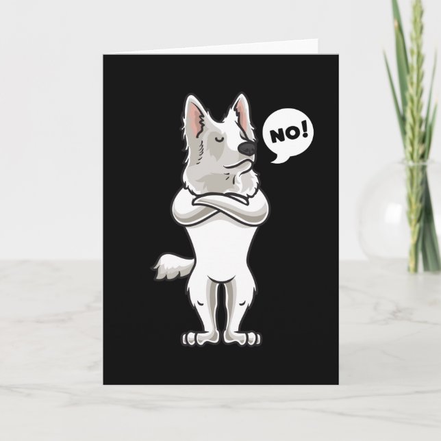Stubborn Berger Blanc Suisse Karte (Vorderseite)