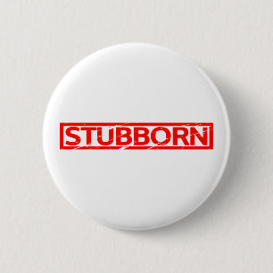 Stubborn-Briefmarke Button
