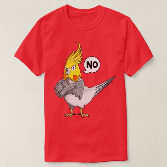 Stubborn Cockatiel Bird Liebhaber von Kindern T-Shirt (Design vorne)