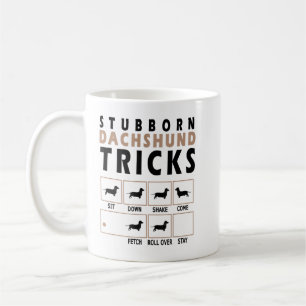 Stubborn Dackel Tricks T - Shirt Kaffeetasse
