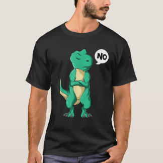 Stubborn Dinosaur T Rex Kids Boys Girls Jugend T-Shirt