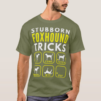 Stubborn Foxhound Tricks - Hundetraining Premium T-Shirt
