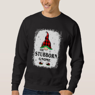 Stubborn Gnome Buffalo Kariert Matching Family Xma Sweatshirt
