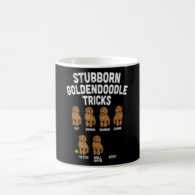 Stubborn Goldendoodle Tricks Funny Dog Trainer Mam Kaffeetasse (Mittel)