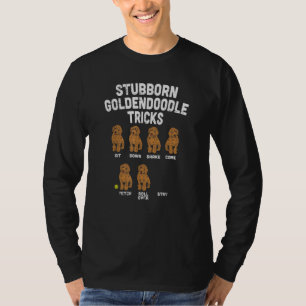 Stubborn Goldendoodle Tricks Funny Dog Trainer Mam T-Shirt