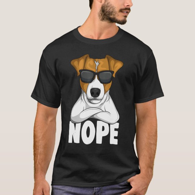 Stubborn Jack Russell Terrier Dog 1 T-Shirt (Vorderseite)