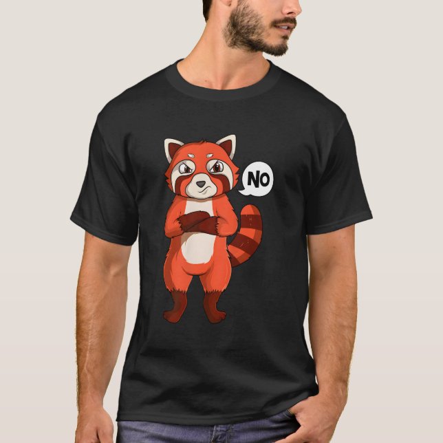 Stubborn Red Panda T-Shirt (Vorderseite)