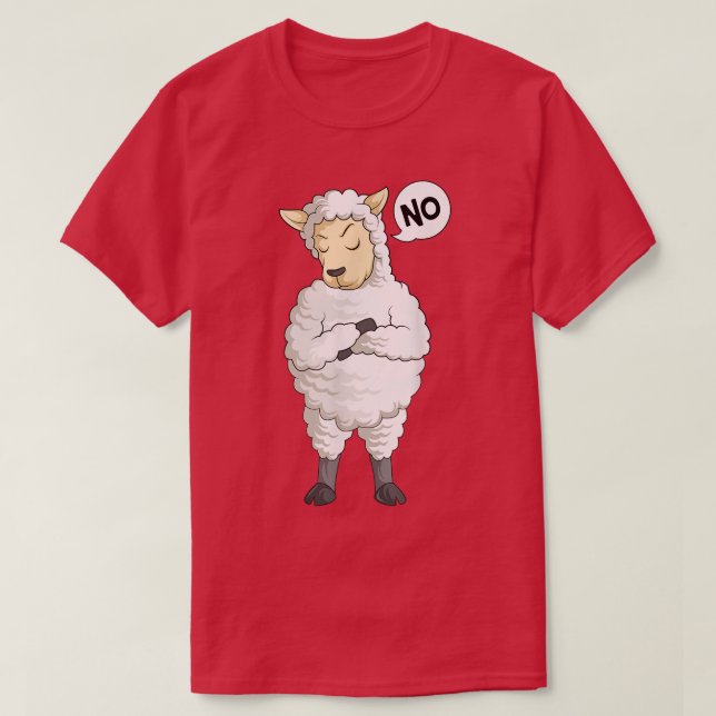 Stubborn Schafe Bauern Kinder Frauen T-Shirt (Design vorne)