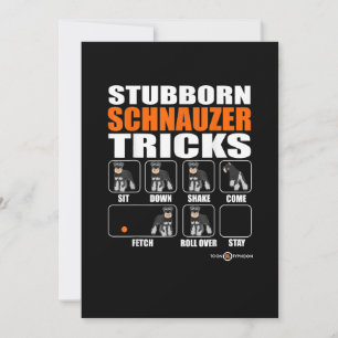 Stubborn Schnauzer Tricks Funny Schnauzer Geschenk Ankündigung