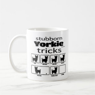 Stubborn Yorkie Tricks Kaffeetasse